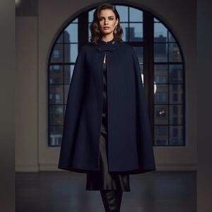 Vintage navy wool nurse's cap one size ww2 World War 2